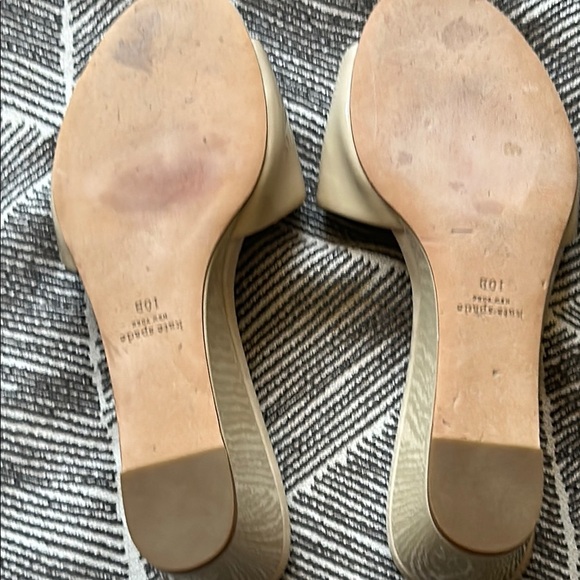 kate spade Cream Mules with Medium Heel - Picture 7 of 8